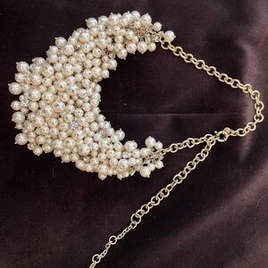 J Crew Super Elegant Pearl Bib Necklace